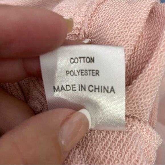 White Fox Boutique Pink Oversized Sweatshirt/Dress Size XS - Picture 6 of 9